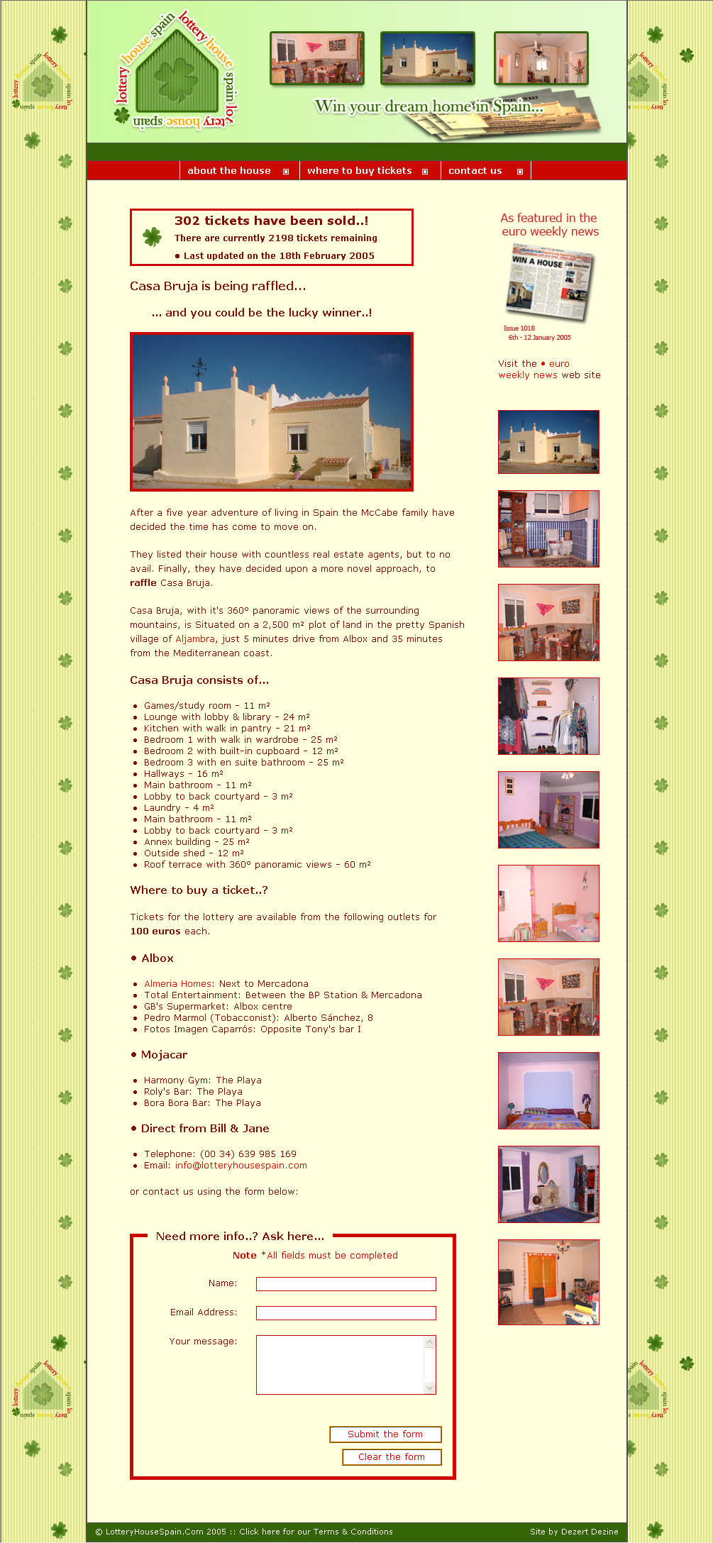 Lottery House Spain - All rights reserved Dezert Dezine